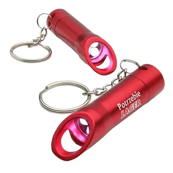 Multifunctional Flashlight Bottle Opener Keychain