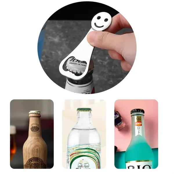 Smiley Face Bar Blades Stainless Steel Beer Openers