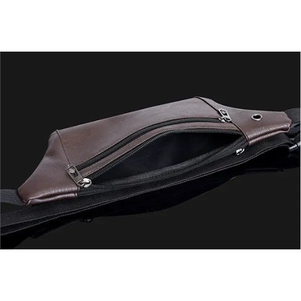 PU Leather Waist Bag Travel Cross body Fanny Bum Pouch