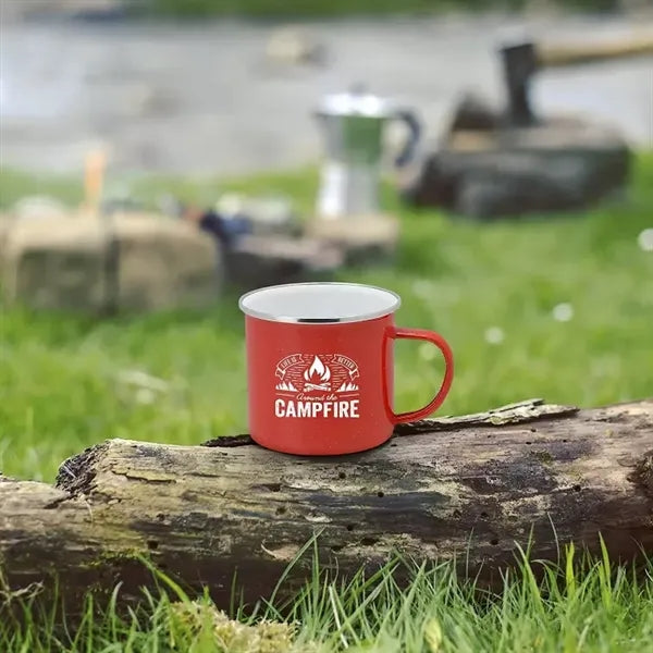 Campfire Enameled Metal Coffee Mug
