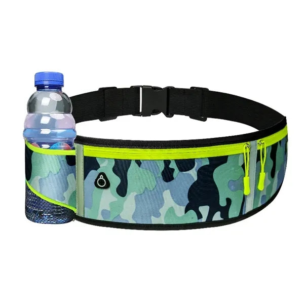 Waist Pack Sports Belt Pouch Bag with Water Bottle Holder