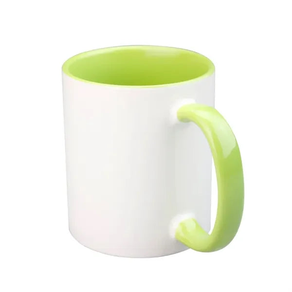 12 Oz Two-Tone Ceramic Mug