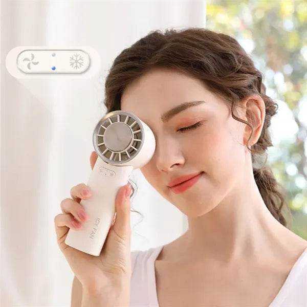 Ice Compress Handheld Fans With Lanyard