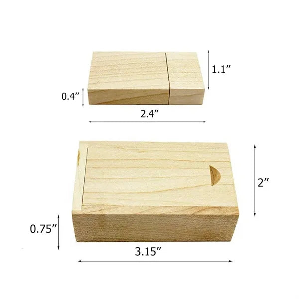 4GB Wooden Bamboo USB Flash Drive Memory Stick U Disk