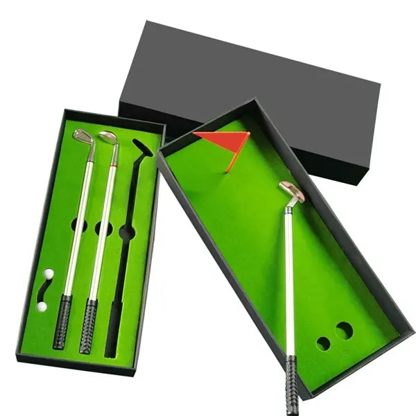 Mini Desktop Golf Ball Pen Gift Set