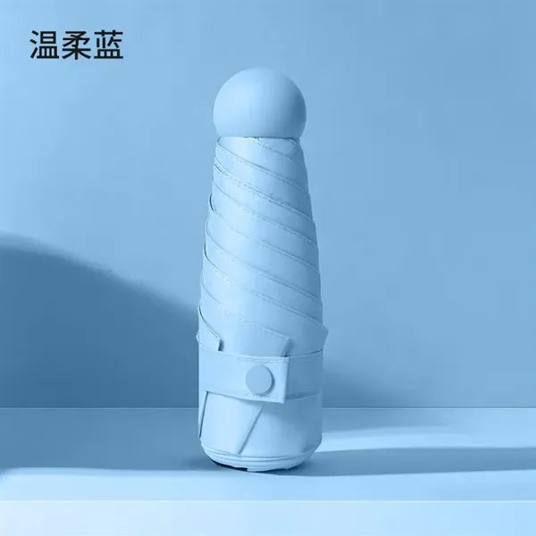 Mini Pocket Foldable Anti-Uv Capsule Umbrella