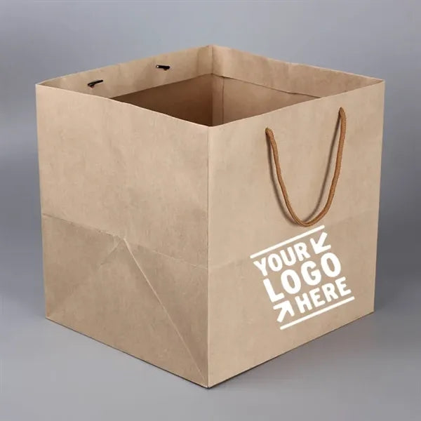 Square Kraft Paper Gift Bags
