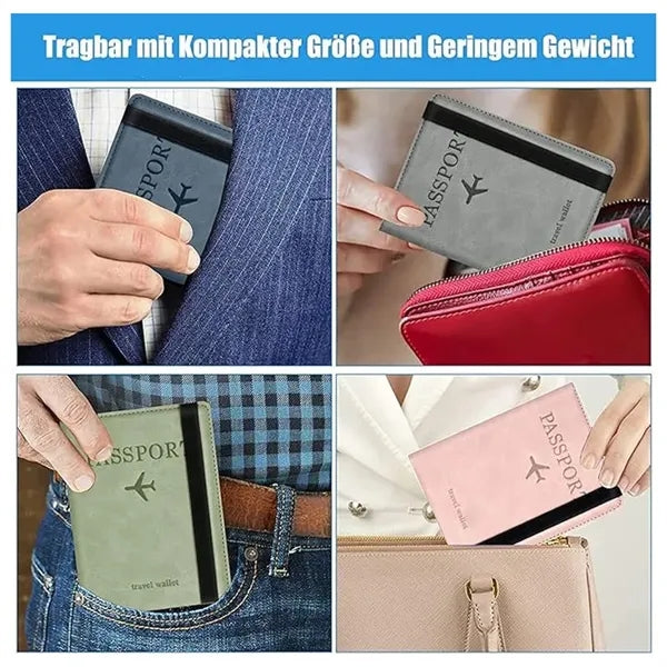 Passport Holder with RFID Blocker