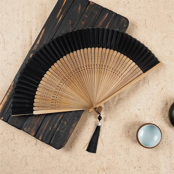 Hand Held Bamboo Folding Oriental Fan