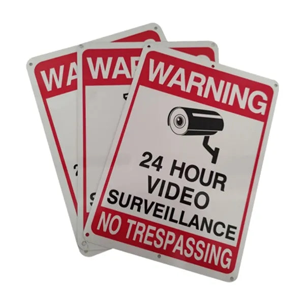 Aluminum Safety Warning Sign