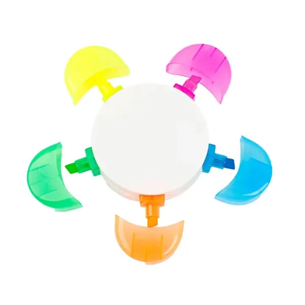 5-in-1 Petals Flower Watercolor Highlighter Fluorescent Pen