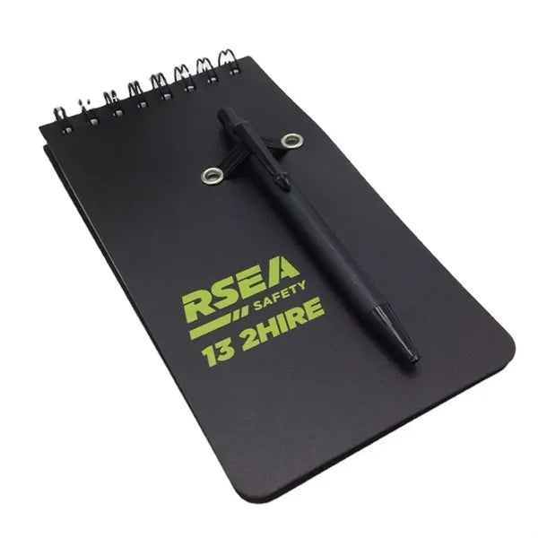 Pocket Sized Spiral Jotter Notepad Notebook with Pen