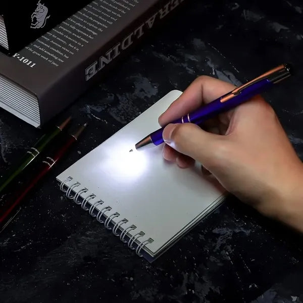 LED Light Metal Ballpoint Pen