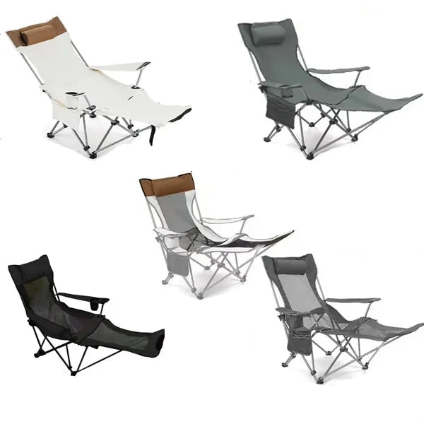 Oversized Camping Folding Chair X-Shaped Steel Frame Fixed