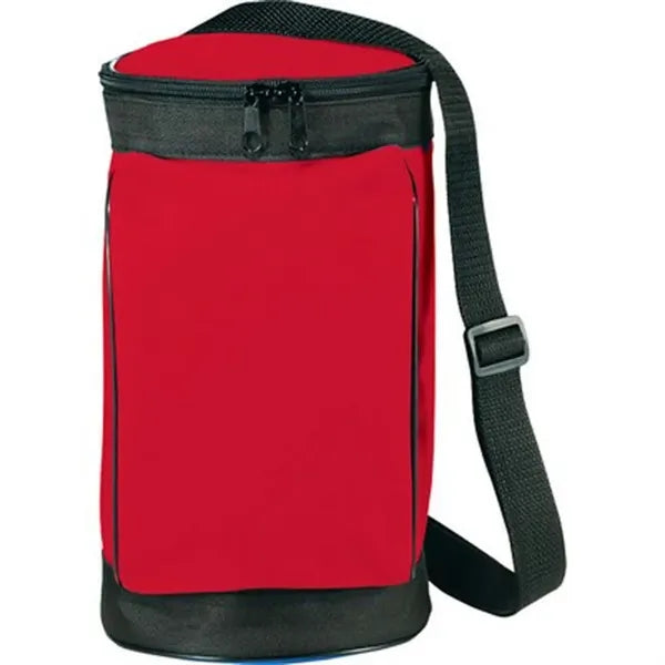 11'' Oxford 6-can Golf Insulated Cooler Bag With Muti-pocket