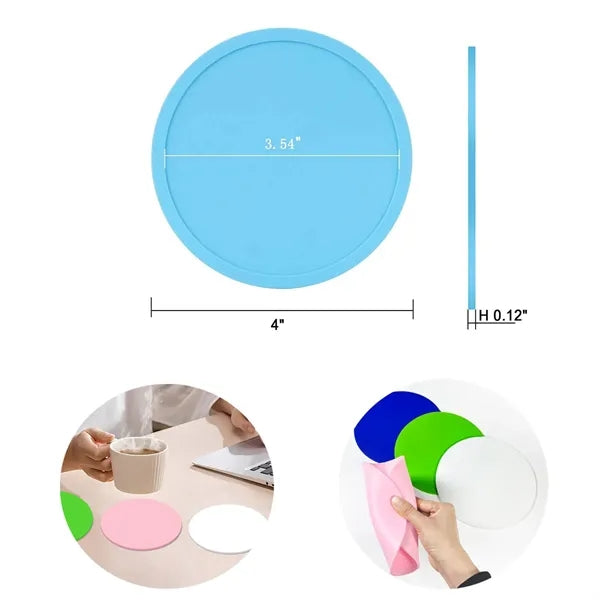 Round Silicone Insulation Mats Coasters