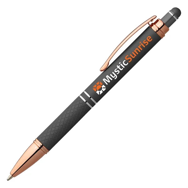 Phoenix Softy Rose Gold Gel Pen w/Stylus - ColorJet