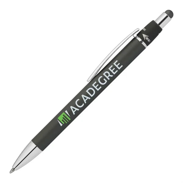 Orbit Spinner Chrome Metal Pen with Stylus