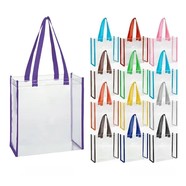 Clear PVC Stadium Tote Bag