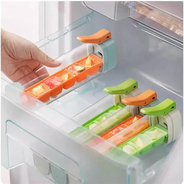 Hand Pressed Drop Ice Cube Off Storage Box Mold