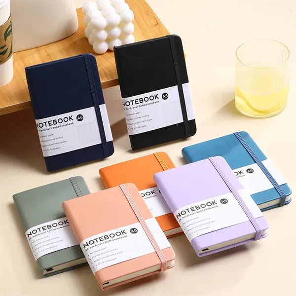 A6 Leather Pocket Strap-on Notebook