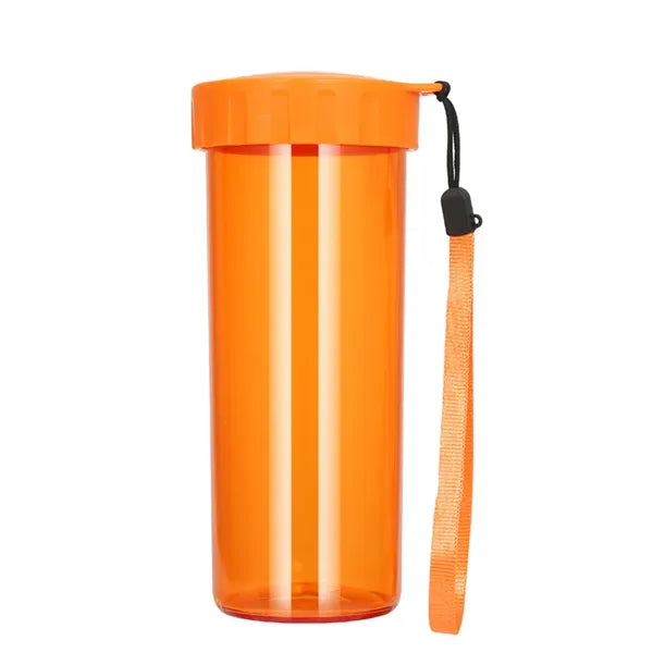 16oz Transparent Plastic Sports Water Bottle