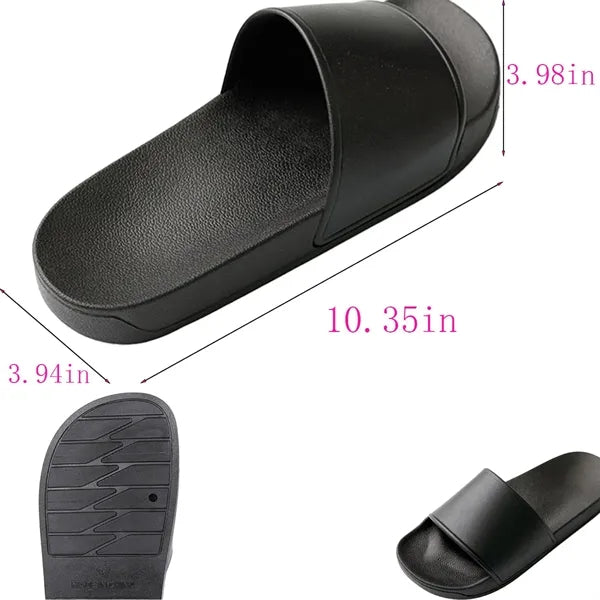 Open Toe Slide Sandals Comfortable Indoor Outdoor Slippers