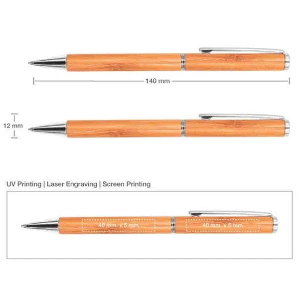 Bamboo Twist Ball Pen