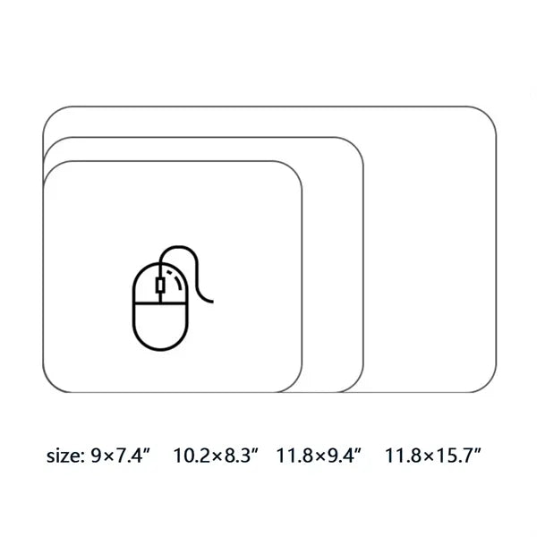 Dirt Resistant and Non&Slip Simple Mouse Pad