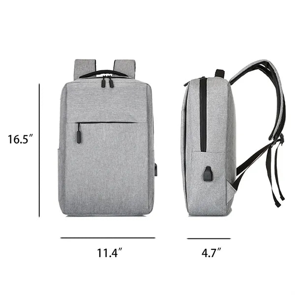 Casual Laptop Backpack With Usb Charging Port