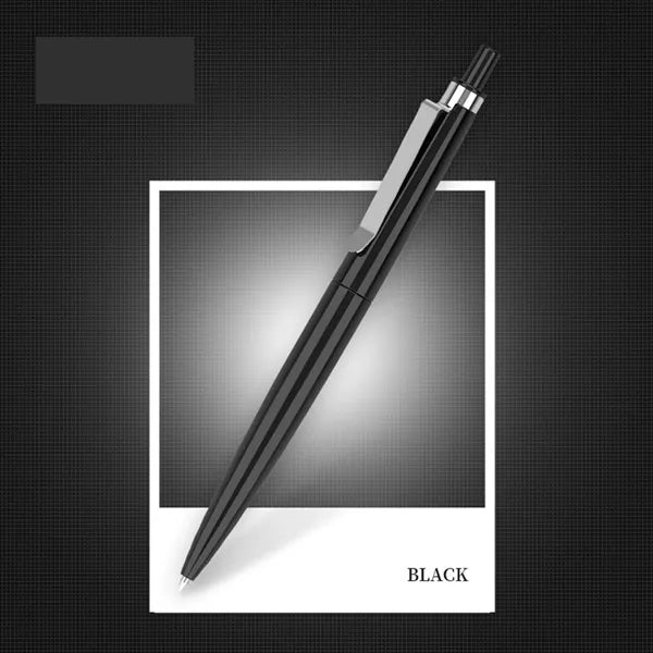 Retractable Plastic Advertising Ball Pen with Metal Clip