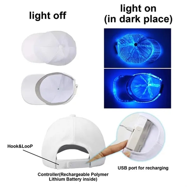 Fiber Optic Cap Led Hat