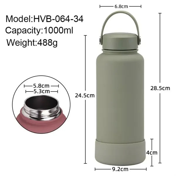 32 Oz Insulated Sports Water Bottle with non-slip base