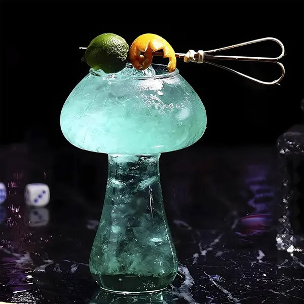 Mushroom Wine Glass Cocktail