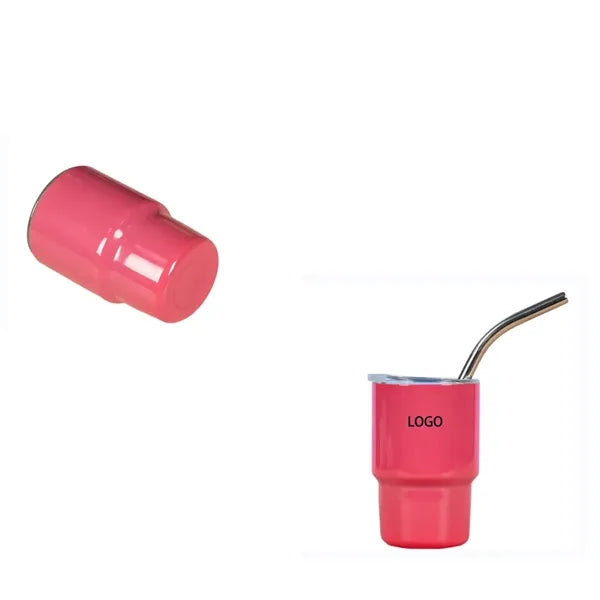 Stainless Steel Straw Thermos Cup