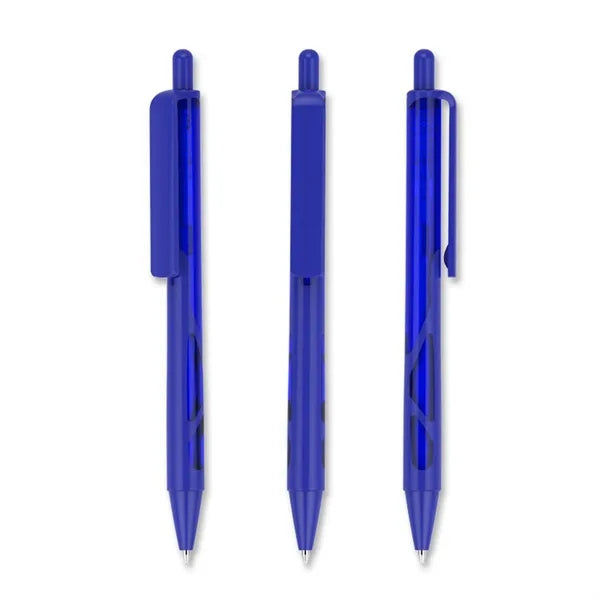 Plastic Hallowed Transparent Click Ballpoint Pen