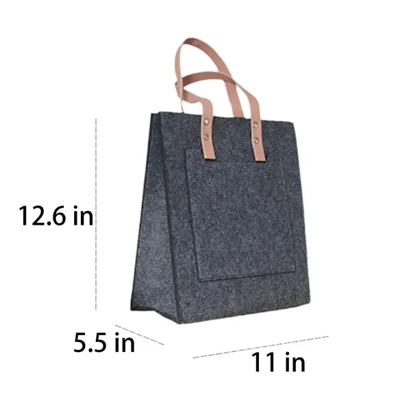Large Capacity Felt Tote Bag