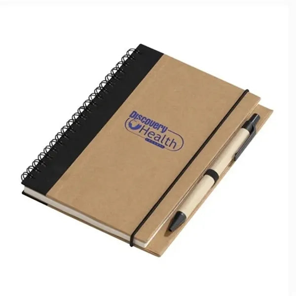Recycled Spiral Notebook with Pen