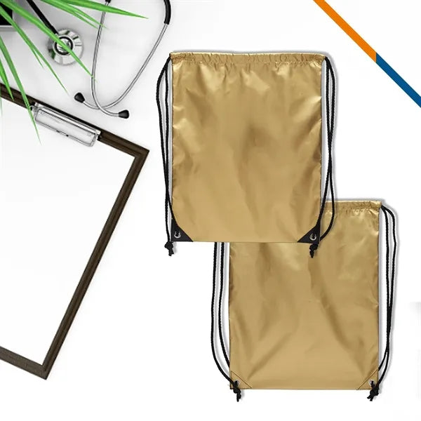 Shiny Drawstring Backpacks