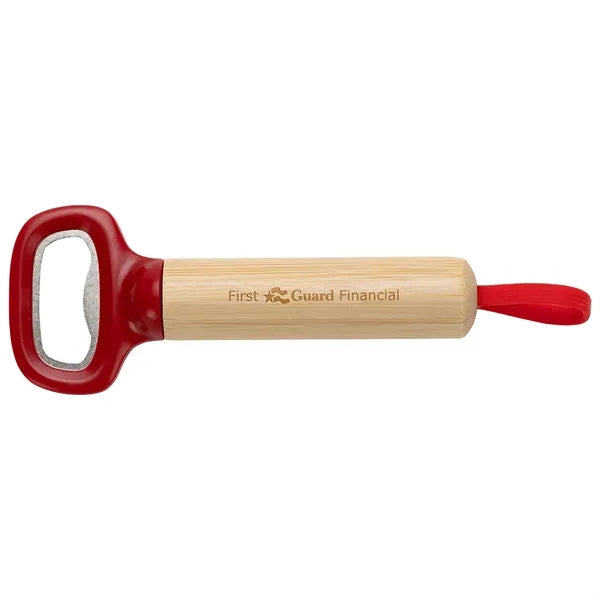 Pop Top Bamboo Bottle Opener