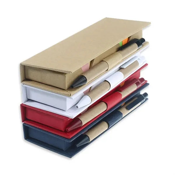 Eco-Recycled Sticky Notes With Pen and Ruler
