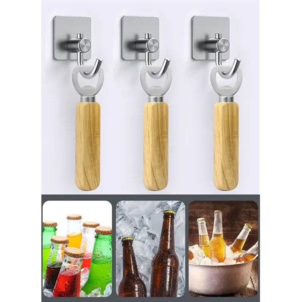 Wooden Classic Corkscrew Bottle Opener