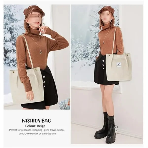 Corduroy Totes Bag