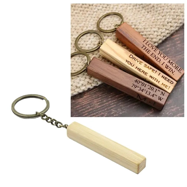 Wooden Stick Keychain