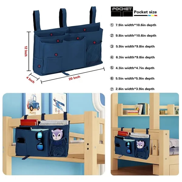 Bedside Storage Organizer Hanging Pockets