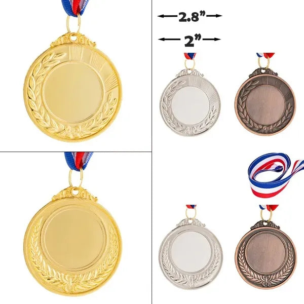 Winner Medals Gold Silver Bronze Sports Prize