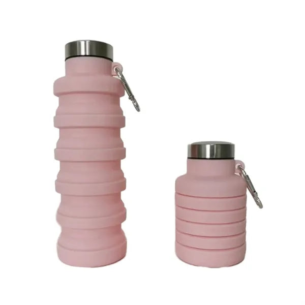 Sports Silicone Foldable Water Bottle 17 oz