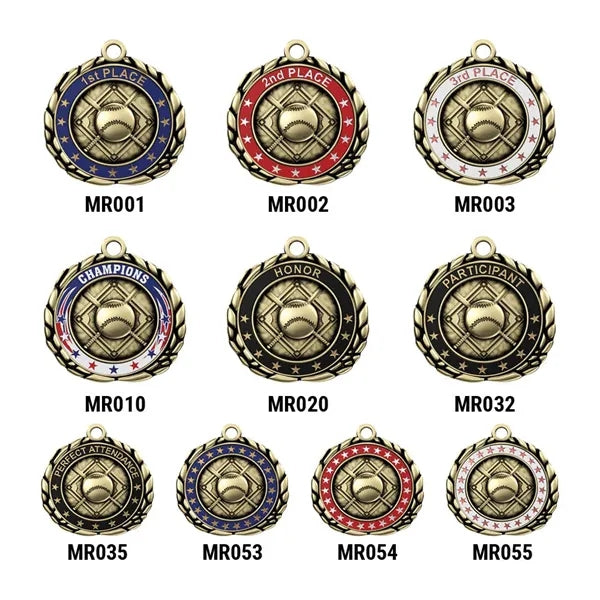 2 1/2" Quali-Craft Baseball Medal