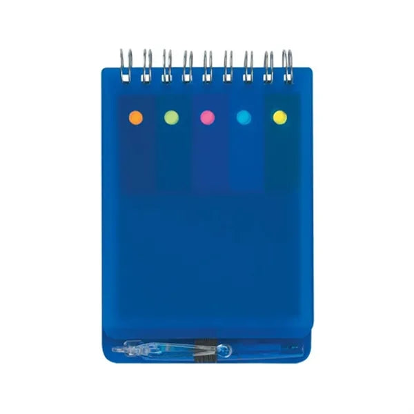 Spiral Jotter With Sticky Notes Flags & Pen