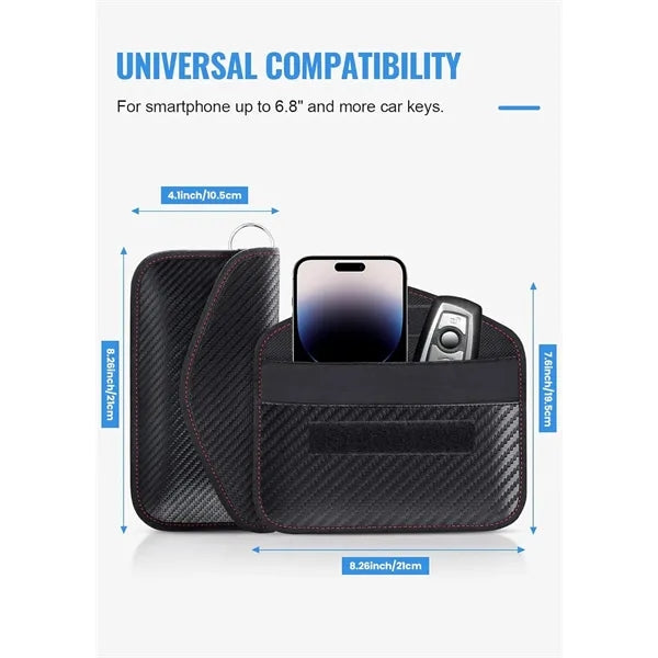 4.13" x 8.26" RFID Blocking Anti-Tracking Anti-Hacking Case